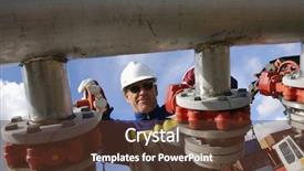  Presentation with mechanical engineering engineer tools - PPT theme featuring engineering petrolim - engineer turning pipelines photographed background and a tawny brown colored foreground