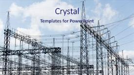  Presentation with substation - Audience pleasing PPT layouts consisting of engineering power station risks - electric substation with transformers backdrop and a  colored foreground