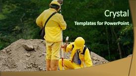  Presentation with road safety rules - PPT theme consisting of engineering roads construction - road constructors background and a  colored foreground