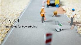  Presentation with renovation - Slide set having health - shirtless young man drinking protein background and a gray colored foreground.