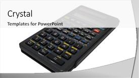  Presentation with mechanical engineers mechanical engineering science - Presentation theme with engineering scientific calculator close up background and a white colored foreground
