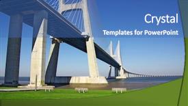  Presentation with bridge engineering - Amazing theme having engineering seating - detail of vasco da gama backdrop and a teal colored foreground