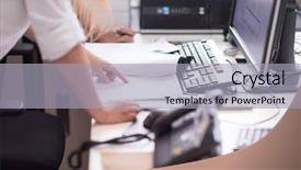  Presentation with manufacture - PPT theme with engineering seating - young designers in the creative background and a  colored foreground