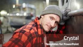  Presentation with ship - Colorful slide set enhanced with while standing by new ship backdrop and a tawny brown colored foreground