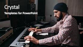  Presentation with structural engineering word - Presentation design featuring engineering soundman work with synthesizer background and a black colored foreground