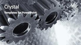  Presentation with aerospace engineering - Beautiful presentation featuring engineering tools - aerospace gears and cogwheels set backdrop and a dark gray colored foreground