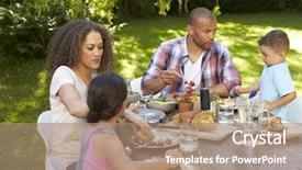  Presentation with home garden - Audience pleasing slides consisting of  backdrop and a  colored foreground