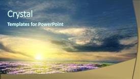  Presentation with nature meadow baby and child - Colorful PPT layouts enhanced with crop plant purple - meadow of lavender nature composition backdrop and a ocean colored foreground