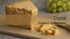  Presentation with blue cheese - Amazing slides having english shropshire blue cheese backdrop and a coral colored foreground