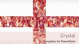  Presentation with england football - PPT theme having england-supporters-double-exposure background and a coral colored foreground