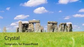  Presentation with united kingdom - Colorful presentation theme enhanced with england united kingdom unesco world backdrop and a yellow colored foreground