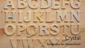  Presentation with english - Amazing slides having english alphabet background backdrop and a coral colored foreground