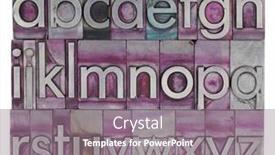  Presentation with english - Presentation theme consisting of english-alphabet-in-old-metal background and a gray colored foreground