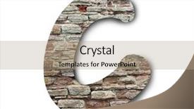  Presentation with wooden english letters alphabet - PPT layouts enhanced with english alphabet on white background background and a coral colored foreground