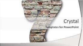  Presentation with white brick - Amazing slides having english alphabet on white background backdrop and a white colored foreground