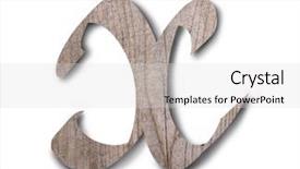  Presentation with wooden english letters alphabet - Beautiful theme featuring english alphabet on white background backdrop and a  colored foreground