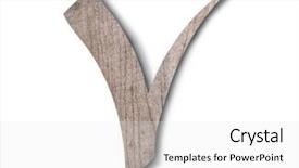  Presentation with wooden english letters alphabet - Cool new theme with english alphabet on white background backdrop and a  colored foreground