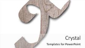  Presentation with wooden english letters alphabet - Beautiful PPT theme featuring english alphabet on white background backdrop and a  colored foreground