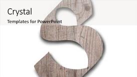  Presentation with wooden english letters alphabet - Colorful PPT theme enhanced with english alphabet on white background backdrop and a  colored foreground