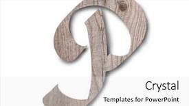  Presentation with wooden english letters alphabet - Slide deck featuring english alphabet on white background background and a  colored foreground