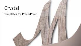  Presentation with wooden english letters alphabet - Audience pleasing slide set consisting of english alphabet on white background backdrop and a  colored foreground