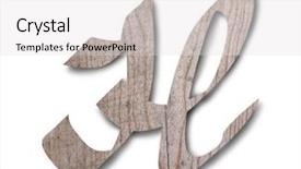  Presentation with wooden english letters alphabet - Audience pleasing presentation design consisting of english alphabet on white background backdrop and a light gray colored foreground