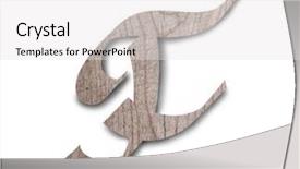  Presentation with wooden english letters alphabet - Slide set consisting of english alphabet on white background background and a white colored foreground