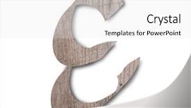  Presentation with wooden english letters alphabet - Theme having english alphabet on white background background and a white colored foreground