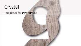  Presentation with wooden english letters alphabet - Cool new slides with english alphabet on white background backdrop and a light gray colored foreground