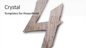  Presentation with wooden english letters alphabet - Cool new slides with english alphabet on white background backdrop and a white colored foreground