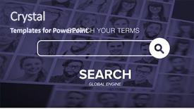  Presentation with search engine - Cool new presentation theme with english chinese language - digital composite image of search backdrop and a tawny brown colored foreground