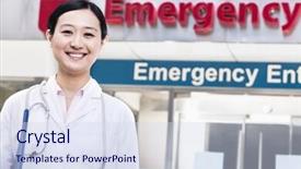  Presentation with chinese language - Audience pleasing presentation design consisting of english chinese language - portrait of smiling female doctor backdrop and a sky blue colored foreground