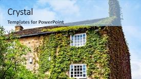  Presentation with english - Cool new theme with british heritage - english country house backdrop and a light blue colored foreground