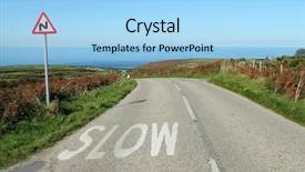  Presentation with english - Colorful slides enhanced with english countryside - b3306 road to the sea backdrop and a  colored foreground