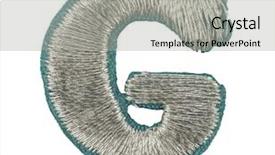  Presentation with fonts - Amazing PPT theme having english language arts - fonts that are stitched backdrop and a light gray colored foreground