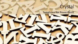  Presentation with language arts - Cool new slide set with english language arts - jumbled wooden letter backdrop and a lemonade colored foreground