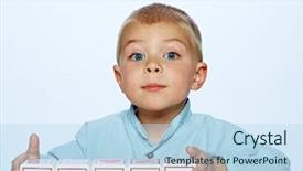  Presentation with abc - Amazing PPT layouts having english learning - little 3 year old toddler backdrop and a light blue colored foreground