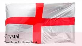  Presentation with england flat - Cool new slide set with england uk isolated over white backdrop and a white colored foreground