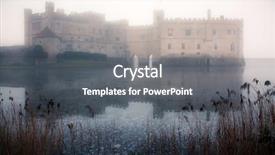  Presentation with fog - Audience pleasing PPT theme consisting of english structure - thick fog surrounding leeds castle backdrop and a gray colored foreground