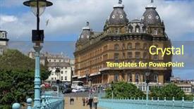  Presentation with capsule hotel takes a drug - Audience pleasing PPT theme consisting of english structure - view of scarborough showing historic backdrop and a tawny brown colored foreground