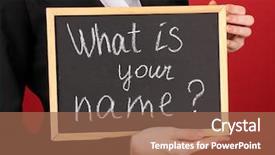  Presentation with seismic waves nepal earthquake sign - Cool new PPT layouts with english study - young woman holding sign what backdrop and a  colored foreground