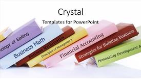  Presentation with tan book stack stacks of books - Cool new PPT layouts with english task - falling books isolated on white backdrop and a  colored foreground