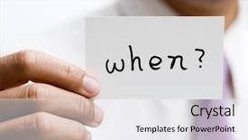  Presentation with task - Cool new PPT theme with english task - when card by business man backdrop and a white colored foreground