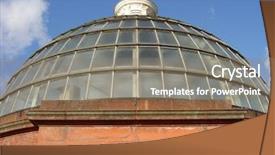  Presentation with victorian - Slide set enhanced with english tunnel - victorian dome building background and a  colored foreground