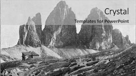  Presentation with humanity - Beautiful presentation theme featuring engraving - three peaks of the dolomites backdrop and a  colored foreground