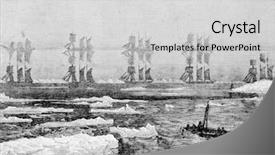  Presentation with engraving - Presentation theme having engraving on steel by pen background and a  colored foreground