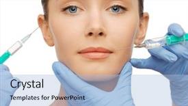  Presentation with beauty - Cool new theme with image enhancement - health and beauty concept backdrop and a light blue colored foreground