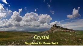  Presentation with romania - Presentation with enisala-fortress-on-cloudy-day background and a tawny brown colored foreground