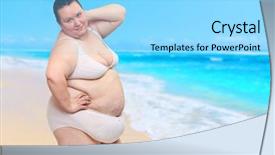 Presentation with obese - Presentation consisting of enjoy life on tropical beach background and a arctic colored foreground