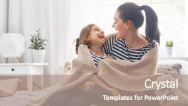  Presentation with sleep time - PPT theme having enjoy sunny morning good time background and a coral colored foreground